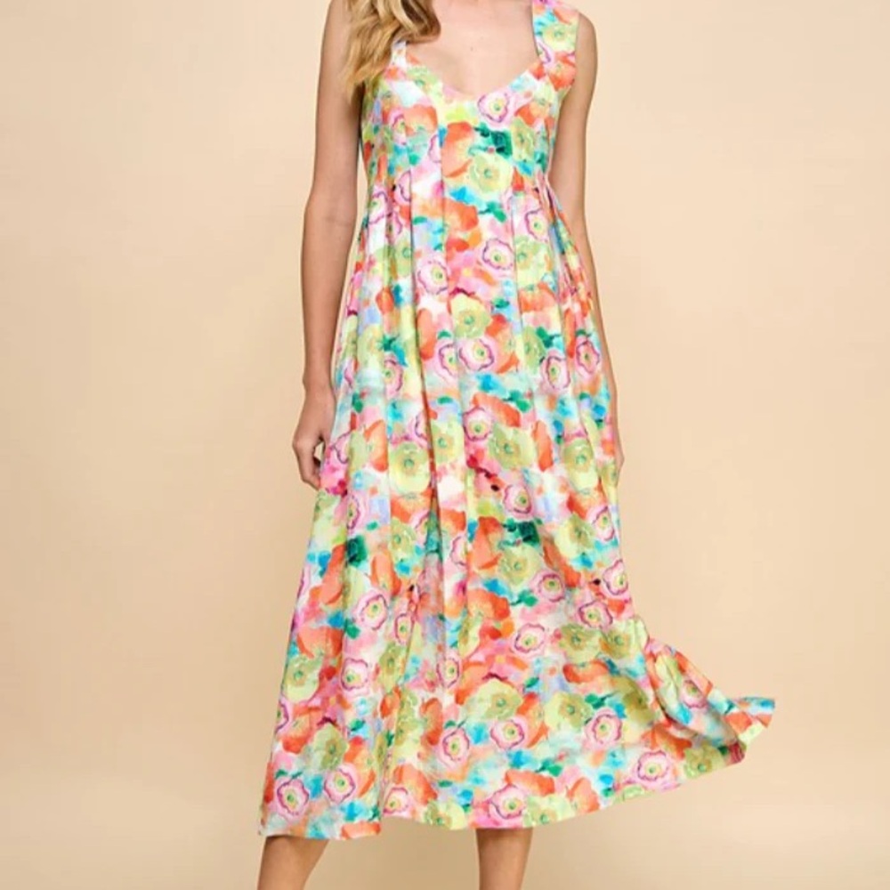 TCEC Floral Multicolor Dress